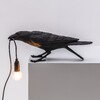 Миниатюра фото настольная лампа bird black playing | 220svet.ru