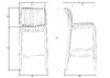 Миниатюра фото набор 3 шт стул полубарный dobrin chloe lmzl-pp777-1-n3_p_b-03-13412 | 220svet.ru