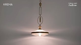 Миниатюра фото подвесной светильник odeon light krema 5441/1c сатинированная латунь | 220svet.ru